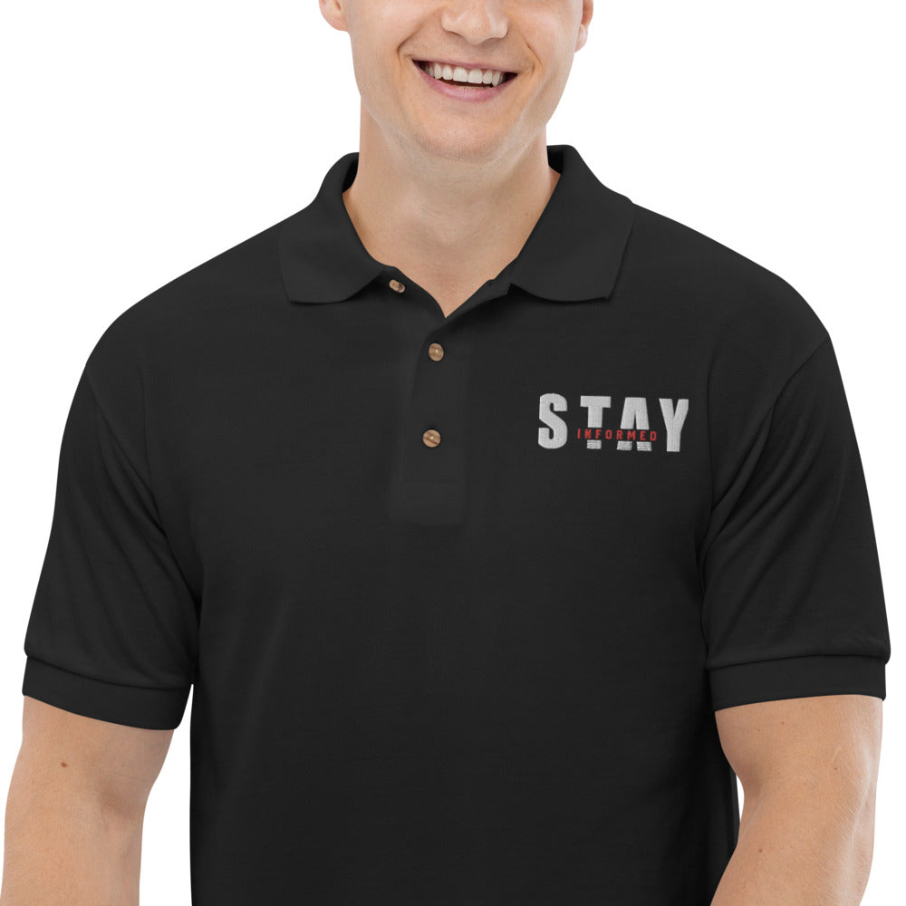 Stay Informed Polo Shirt