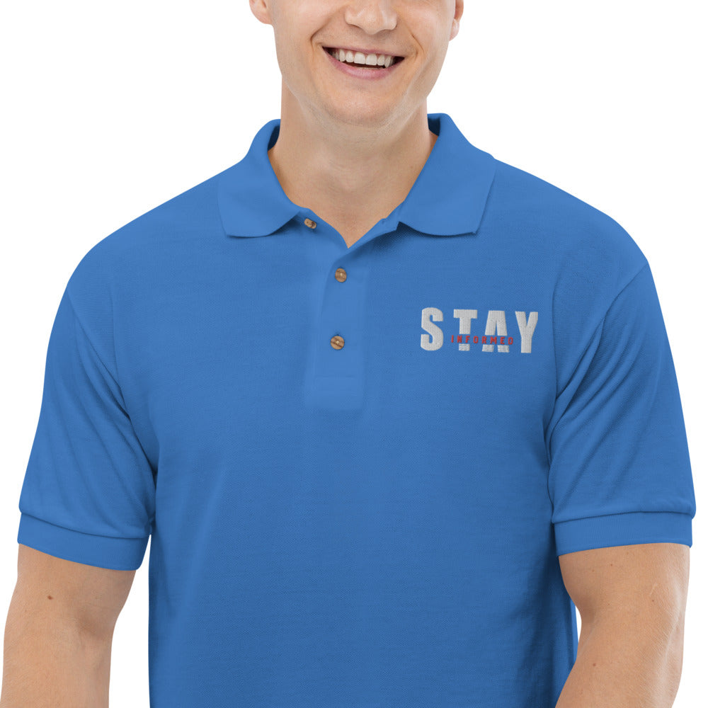 Stay Informed Polo Shirt