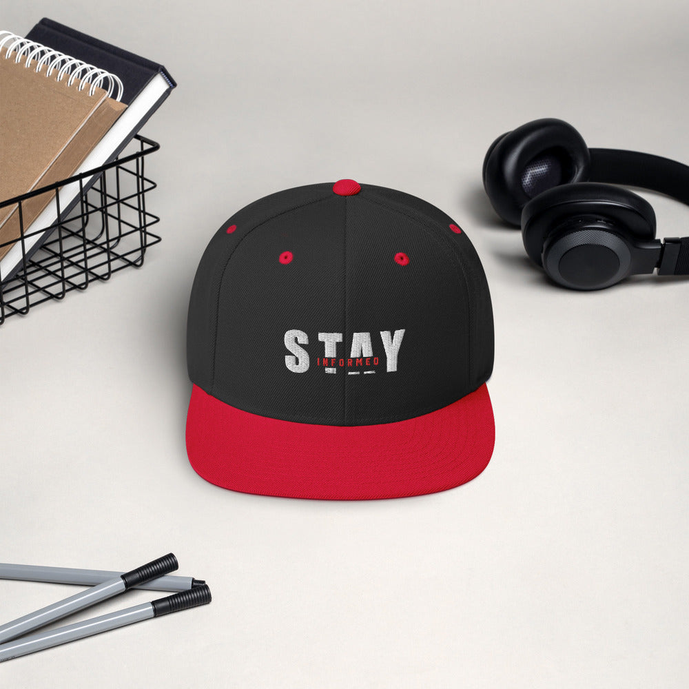 Stay Informed Snapback Hat
